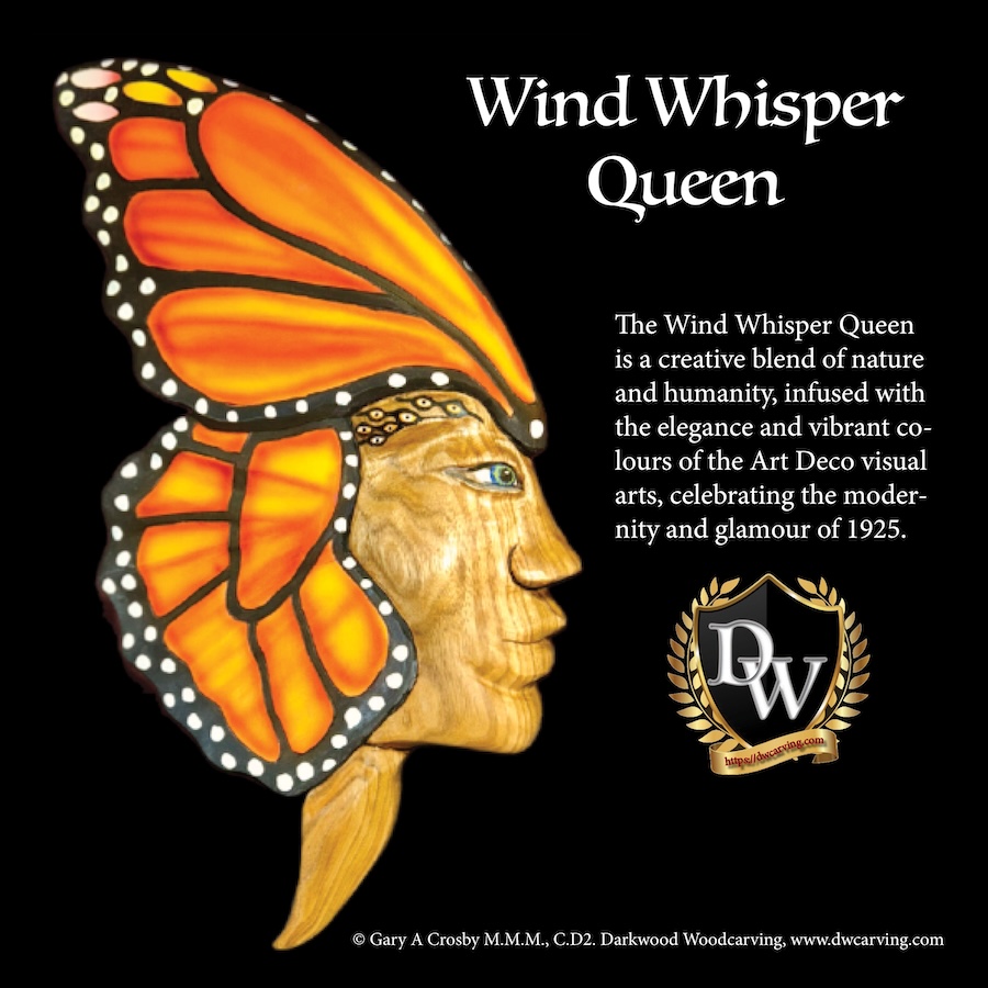 Wind Whisper Queen wall sculpture